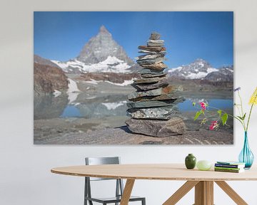 Matterhorn met steenman van Menno Boermans