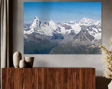 Matterhorn und Mont Blanc von Menno Boermans