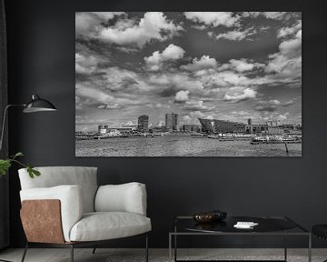 Skyline Amsterdam van Tom Loman