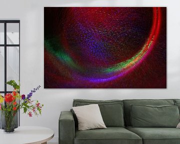 Rainbow colours certainly fit in modern interiors