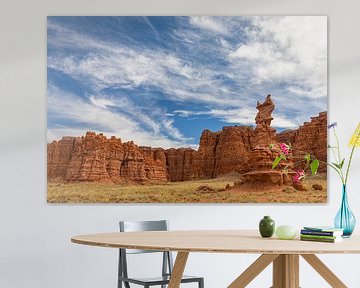 Painted Desert in de Navajo Nation in het noorden van Arizona van Henk Meijer Photography