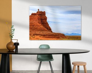 Painted Desert und die San Francisco Peaks, Arizona