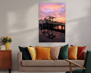 Zonsondergang Rembrandtbrug by Chris van Keulen