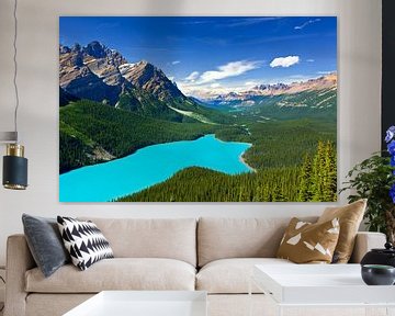 Peyto Lake in Banff N.P, Alberta, Canada van Henk Meijer Photography