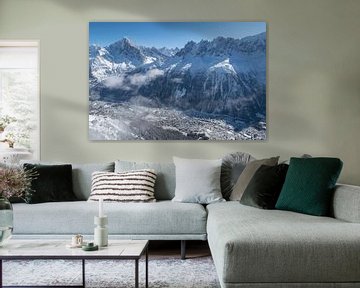 Chamonix im Mont Blanc-Tal von Menno Boermans