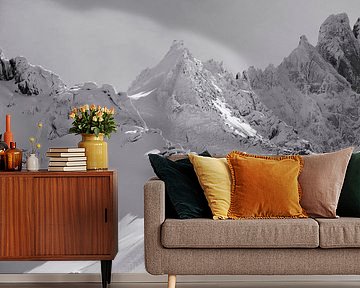 Winter solo alpinist Chamonix by Menno Boermans