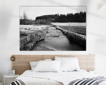 Small stream in black and white van Heiko Obermair