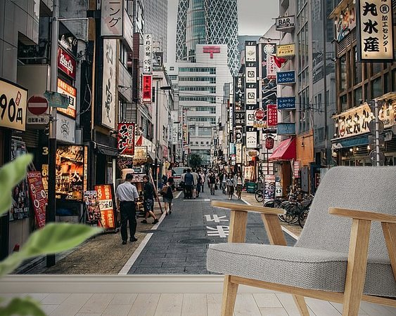 Example of the artwork in a room