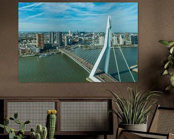 Erasmusbrug Rotterdam, van bovenaf gezien van Patrick Verhoef