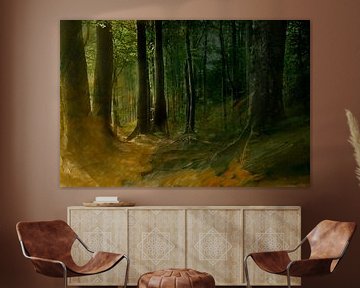Kunstvoller Herbstwald van Heike Hultsch