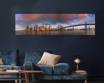 Manhattan Skyline, New York van Remco Piet