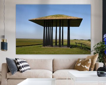 Monument op de Waddenzeedijk