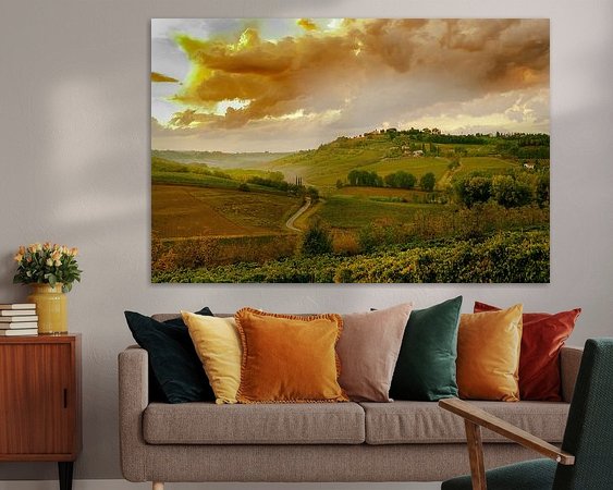 Example of the artwork in a room