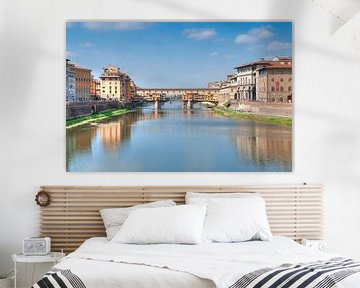 #Florence, Ponte Vecchio. van Fotografie Arthur van Leeuwen