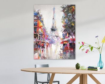 De Eiffeltoren in Parijs van Branko Kostic