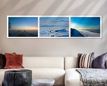 Sylt in the snow (widescreen photo) by Norbert Sülzner