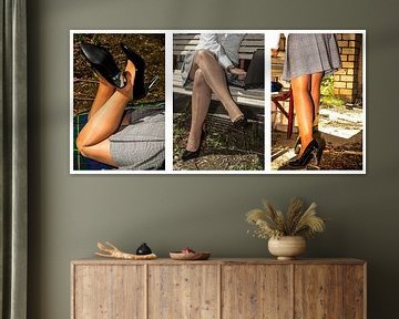 Collage: hübsche Beine (Breitwandfotos) von Norbert Sülzner