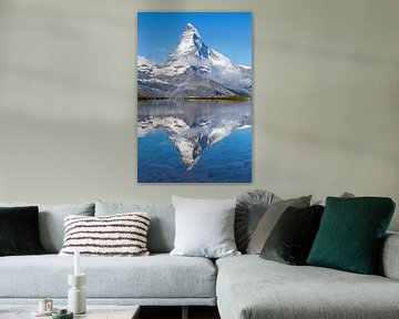 Spiegelung des Matterhorns im Bergsee