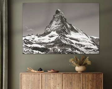 Hörnli ridge Matterhorn black and white by Menno Boermans