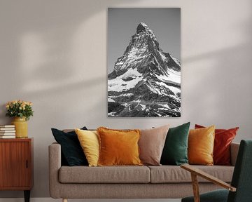 Hörnligrat Matterhorn schwarz-weiß von Menno Boermans