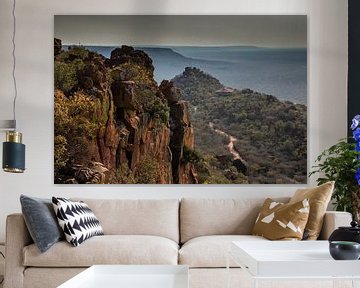 Uitzicht van af Waterberg (Namibié) van Henri Kok