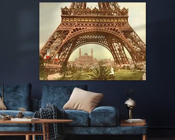 Eiffel Tower and the Trocadero, Exposition Universelle, Paris van Vintage Afbeeldingen