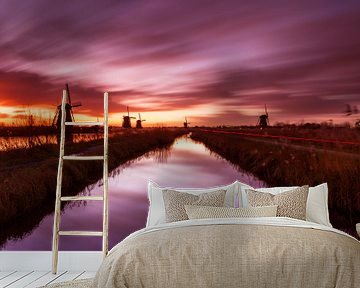 Mills Kinderdijk by Frank Peters