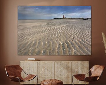 Zand structuur Vuurtoren Texel van Ronald Timmer