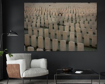 Tyne Cot Cemetery Britischer Militärfriedhof mit Gefallenen aus dem Ersten Weltkrieg von Mike Maes