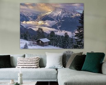 Winter morning in the mountains by Christa Thieme-Krus