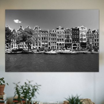 Amsterdam with sixteenth century canals buildings on princely canal