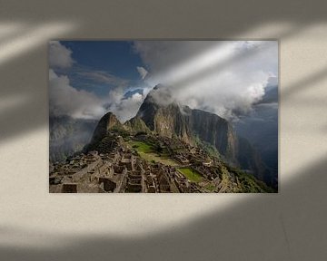 Panorama des Machu Picchu oder Machu Pikchu Panorama in Peru von Tjeerd Kruse