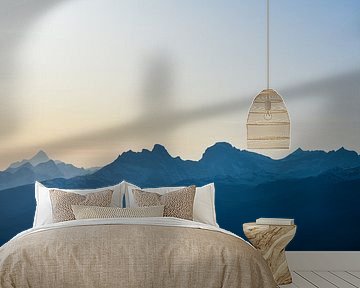 Rocky Mountains bei Sonnenuntergang