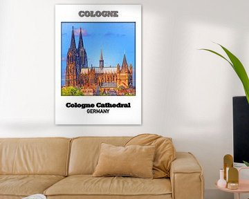 Köln & Kölner Dom van Printed Artings