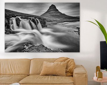 Kirkjufellsfoss waterfall at Snæfellsnes by Menno Schaefer