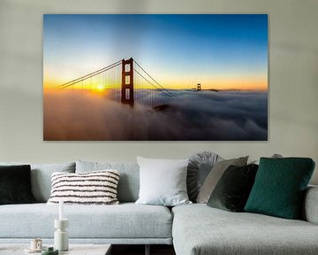 Sunrise over The Golden Gate