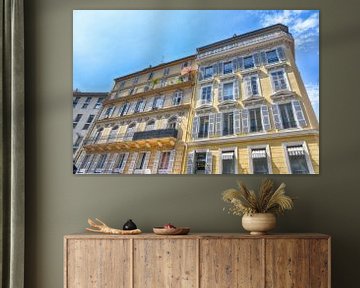 Beautiful buildings in sunny Nice, France, beautiful architecture by Mike Maes