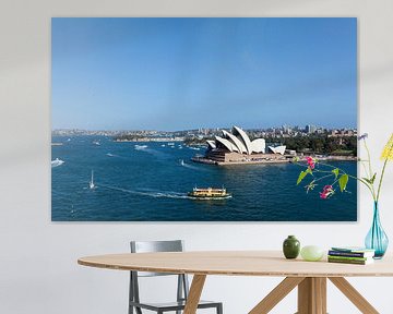 Australia Sydney CBD landmarks around Sydney Harbour view from Harbour Bridge by Tjeerd Kruse