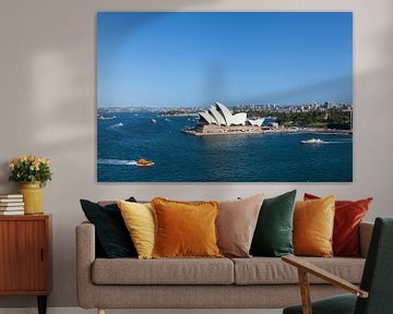 Sydney skyline met het opera huis, een van de meest herkenbare bezienswaardigheden van Sydney van Tjeerd Kruse