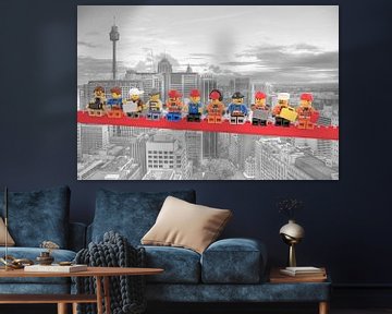 Lunch atop a skyscraper Lego edition - Sydney van Marco van den Arend