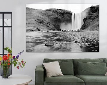 The Skógafoss waterfall in Iceland sur Marly Tijhaar