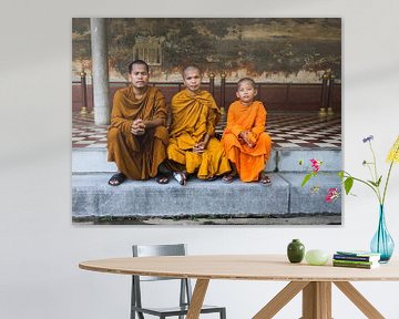 Cambodja Royal Palace 3 monniken van eric piel