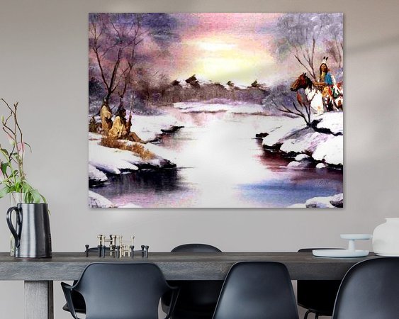 Example of the artwork in a room