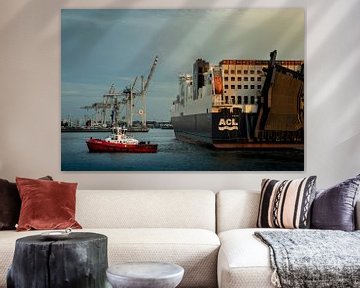 Tugboat in Hamburg's harbour sur Stefan Heesch