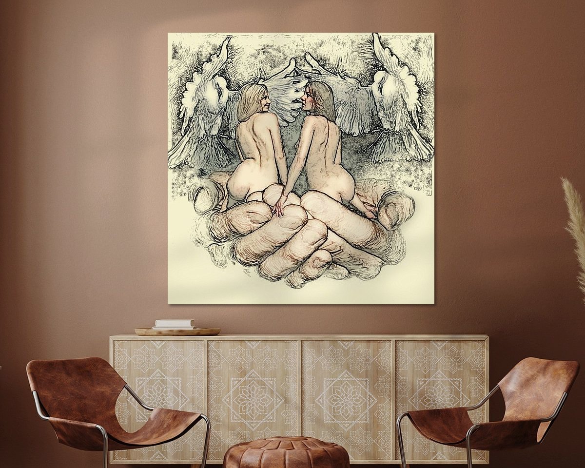 Example of the artwork in a room