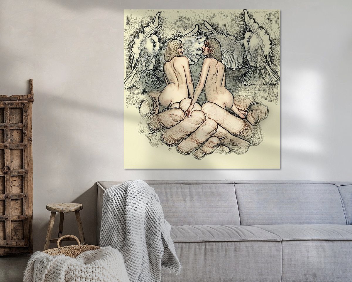 Example of the artwork in a room