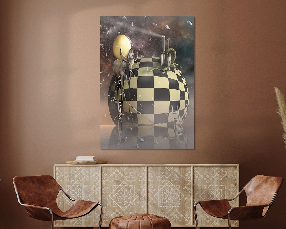 Example of the artwork in a room