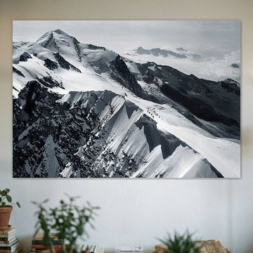 Alpinisten op de Breithorn van Menno Boermans