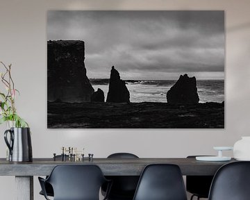 Zwart-wit foto in IJsland - Reykjanes van RUUDC Fotografie