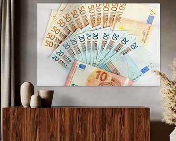 Verschillende euro's biljetten van Marcel Derweduwen